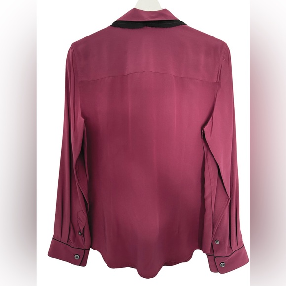 New! Marc Jacobs Silk Berry Shirt Top - Picture 3 of 13